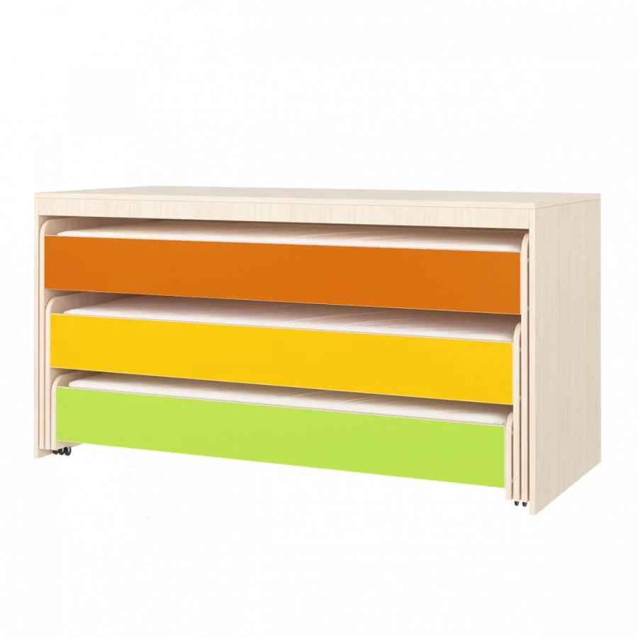 سرير أطفال ثلاثي الطبقات قابل للتحويل