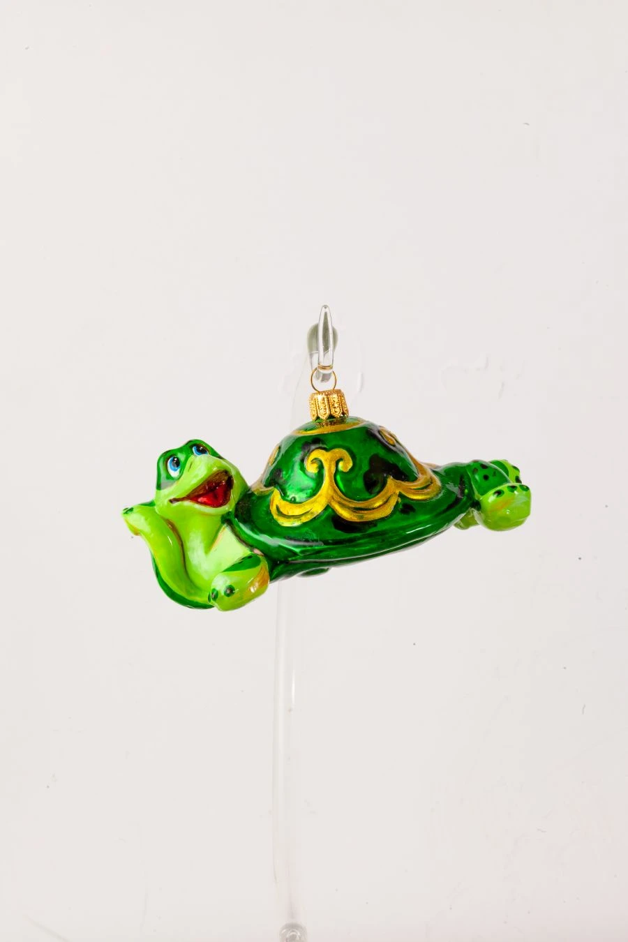 Handcrafted Glass Christmas Ornament "Turtle