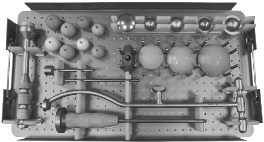 حاوية أدوات للزرع الكلي والجزئي، الرمز 100.001