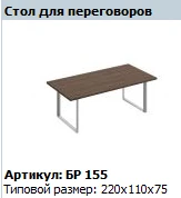 BRAVO Conference Table Top Model BR 411