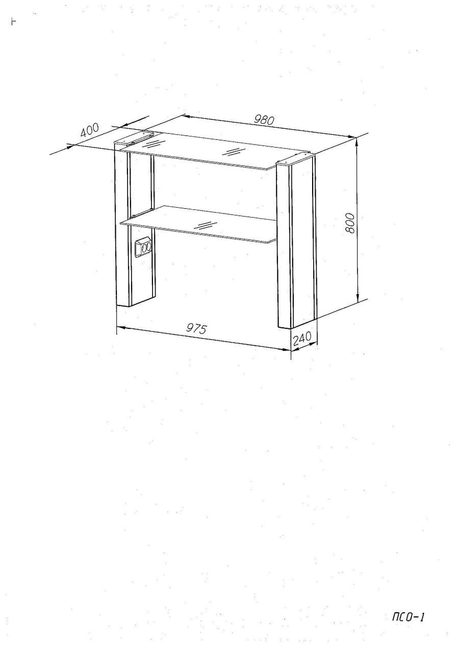 Desktop Shelf Stand, PSO Series
