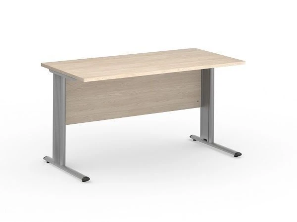 Perspective Table with Metal Frame