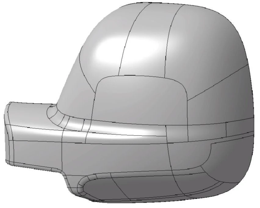 Left Grounded Mirror Cover for Vehicles 1679995281