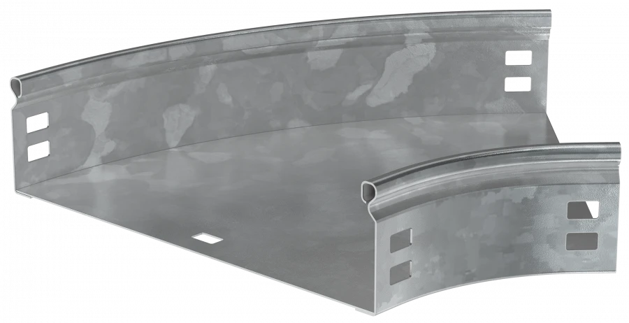 Smooth 45° Cable Tray Bend CPG01-0-45-080-500-HDZ