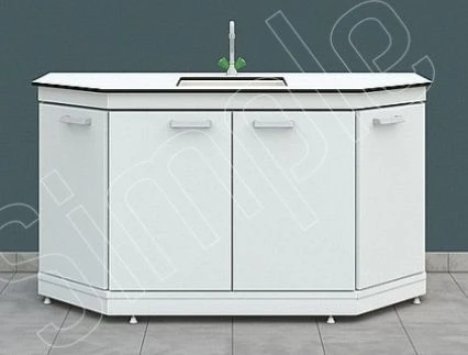 Corner Washing Table for Efficient Kitchen Use