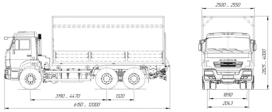 General Purpose Cargo Vehicle with Diesel Engine, Model 57563 Modification 575520