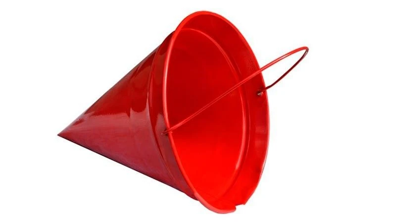 Fire Bucket for Water and Sand Suppression