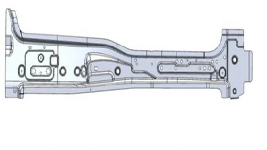 Right Rear Side Frame Support A9606362610