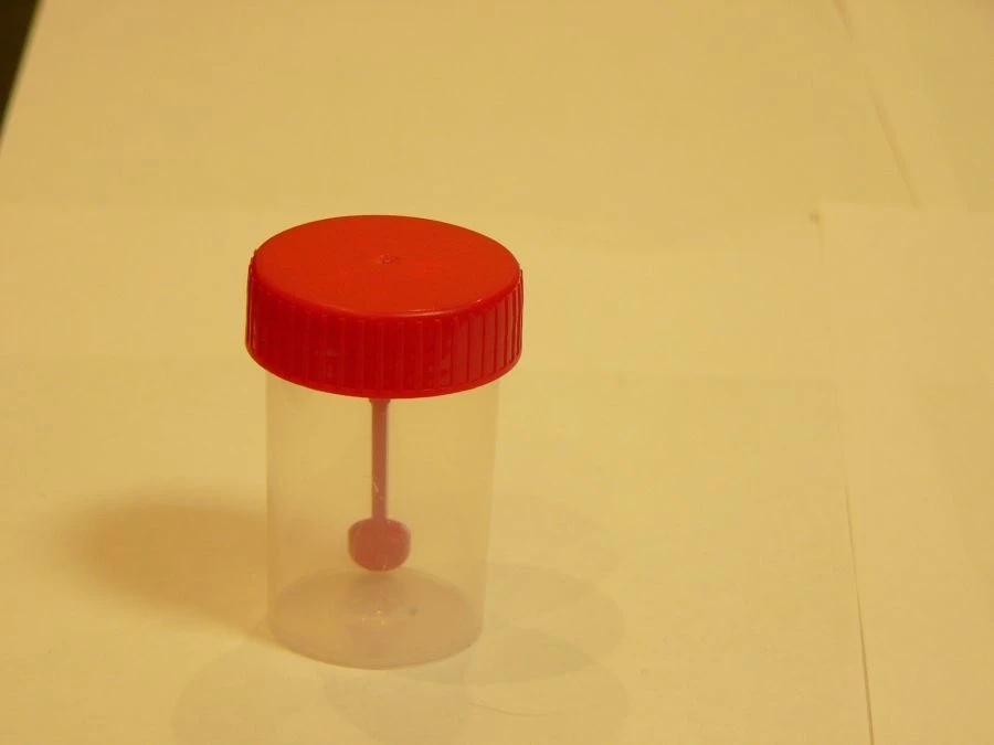 Disposable Sterile Polymer Container for Biological Samples - 60ml with Spoon