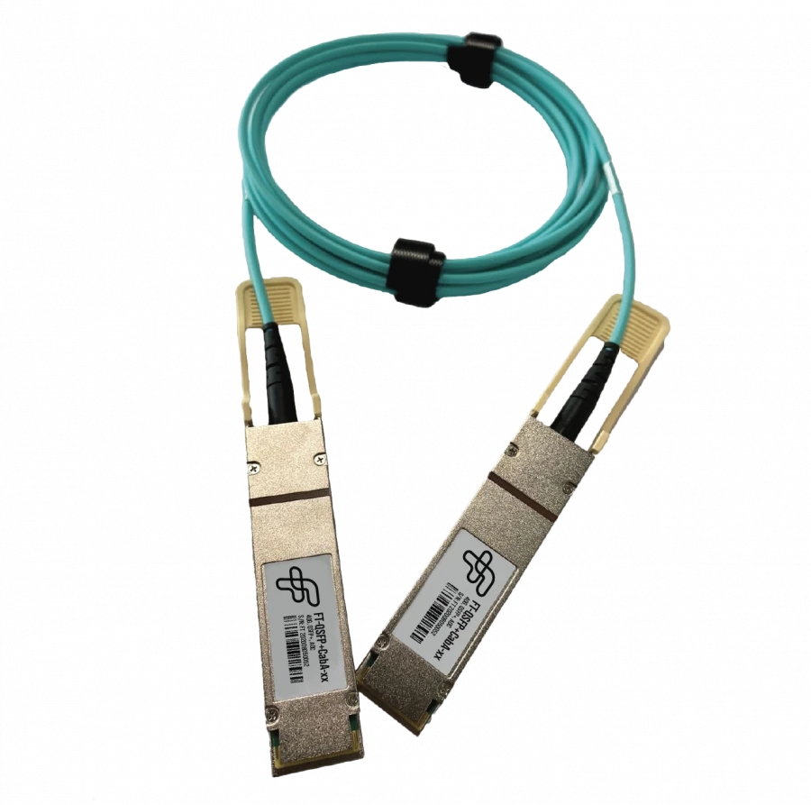 Optical Cable Assembly for Short-Distance Data Transmission FT-QSFP+-CabA-x