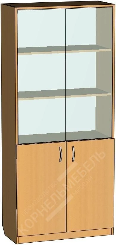 Glass Front Wooden Cabinet Model SHKz