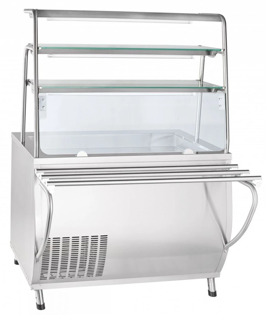 High-Temperature Refrigerated Display Counter with Neutral Cabinet PVV(N)-70T-NSh