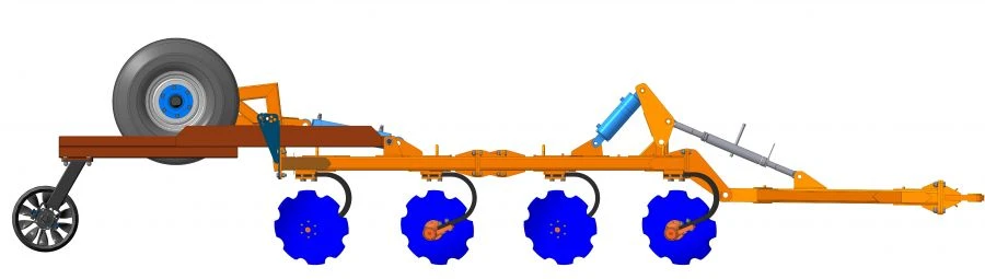 Disk Mulcher DM-4x2SP for Soil Preparation