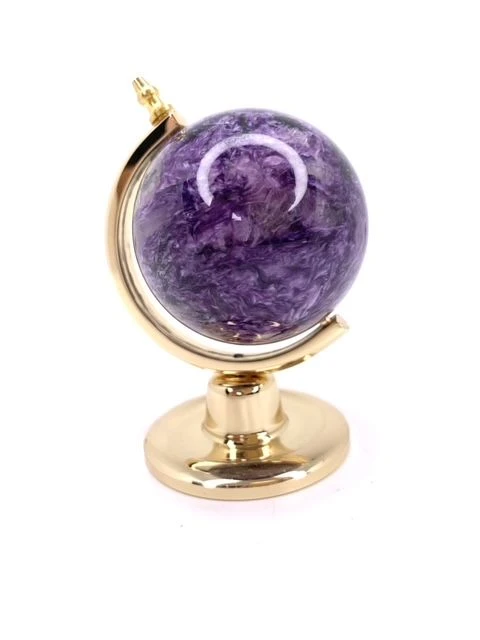 Charoite Globe Souvenir 40x68 mm