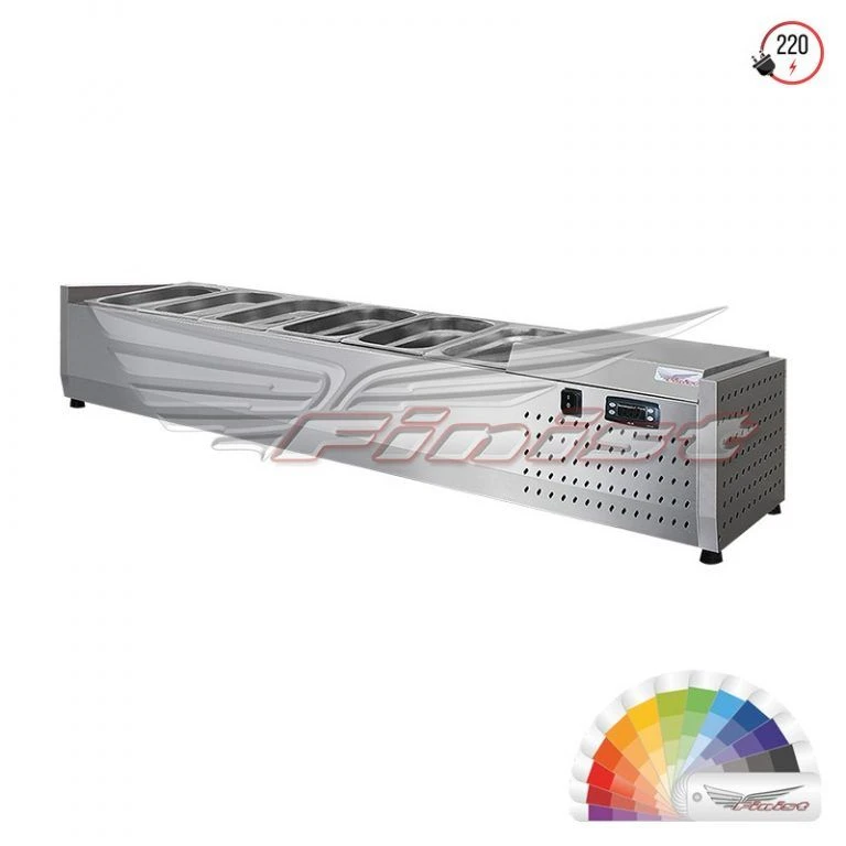 Open Display Refrigerator Showcase "Topping Box" NHVo Type