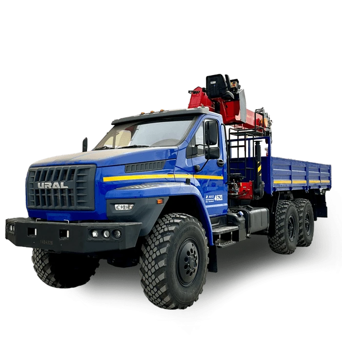 Specialized Cargo Truck with Crane-Manipulator for Loading and Transport BORUS 4621
