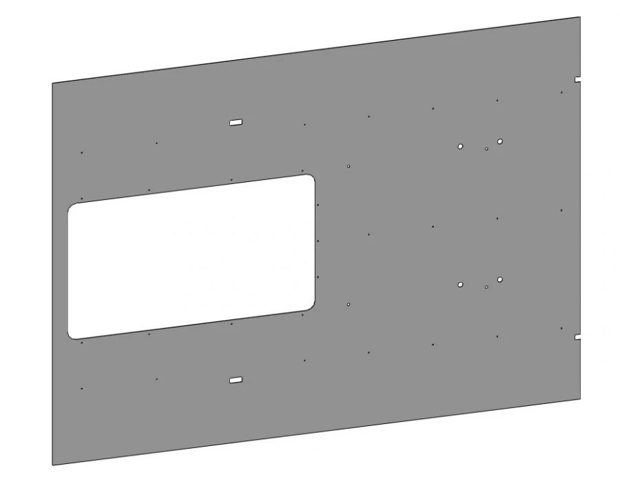 Polyester Fiberglass Panel for Vehicle Cladding 5299-11-5502028