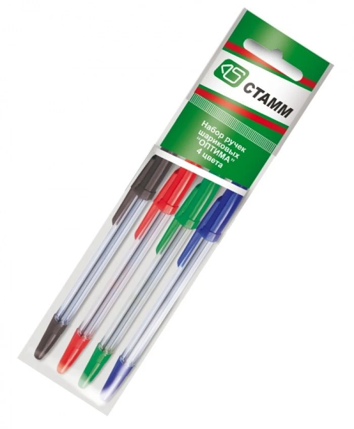 Optimized 4 Color Ballpoint Pen Set