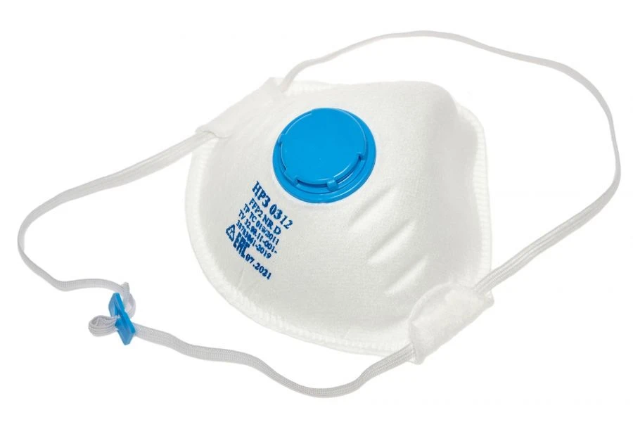 قناع نصف مرشح لحماية من الهباء الجوي مع صمام زفير "NRZ-0312" (FFP2 NR D)