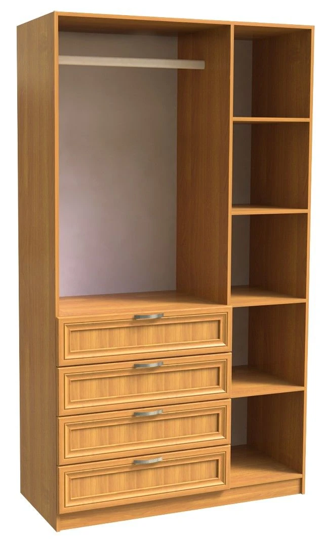 SHK-3/2 Wardrobe - Stylish MDF Frame with HDF Insert
