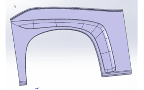 Right Rear Arch Panel for Vehicles - 5299230-5402505-52/B