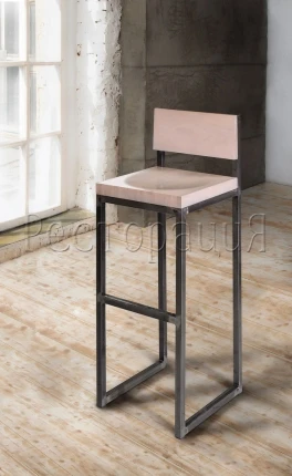 Bar Stool with Metal Frame for Restaurants and Cafes