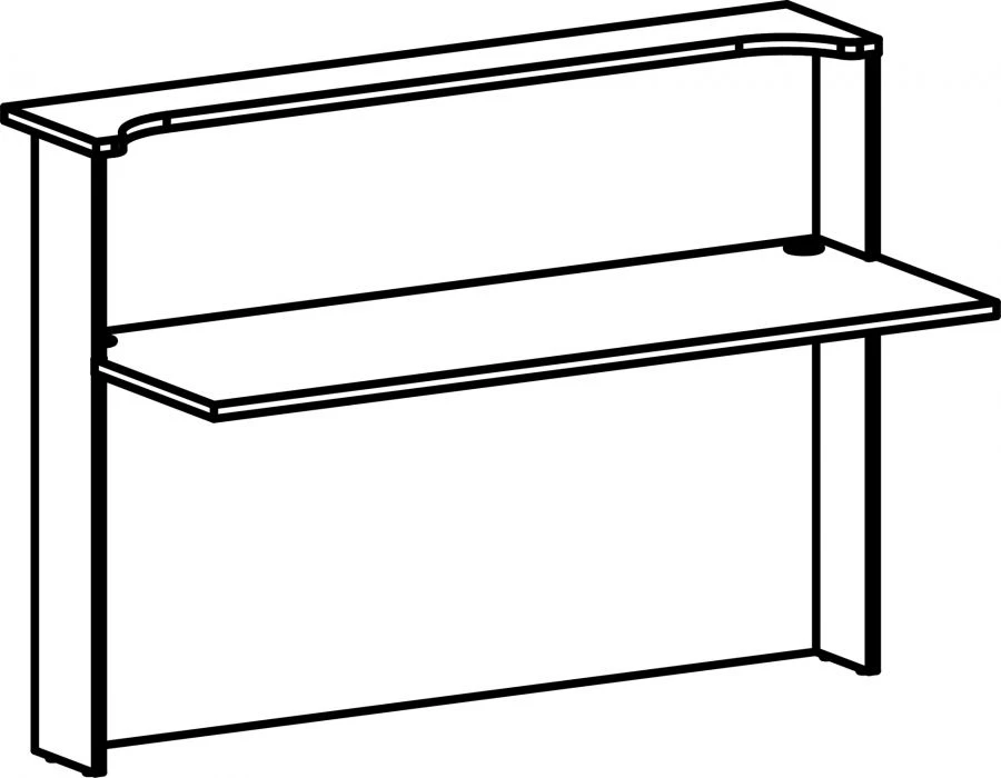 حامل عالي مع فتحة للكابلات 8518 سلسلة منطقة الانتظار