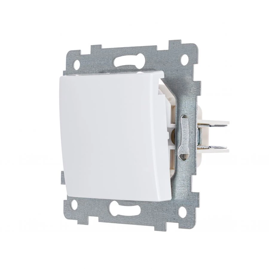 Hidden Installation Single-Pole Switch Mechanism "Mariya" S110-437, White