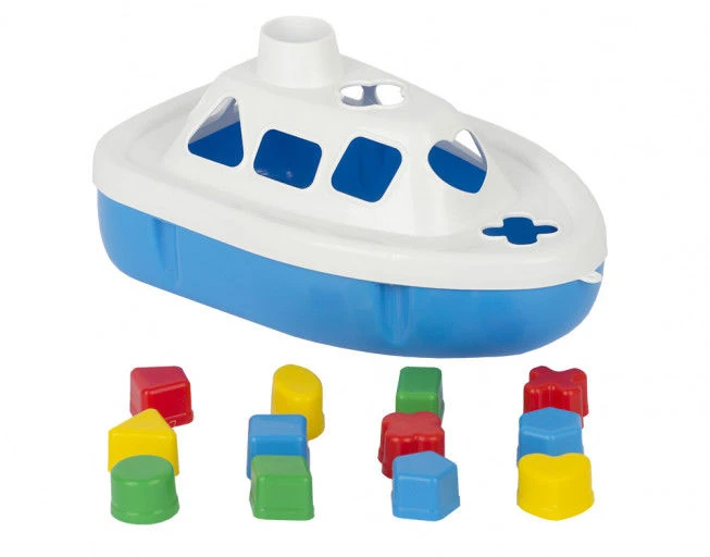 Boat Toy with 12 Shape Sorting Pieces