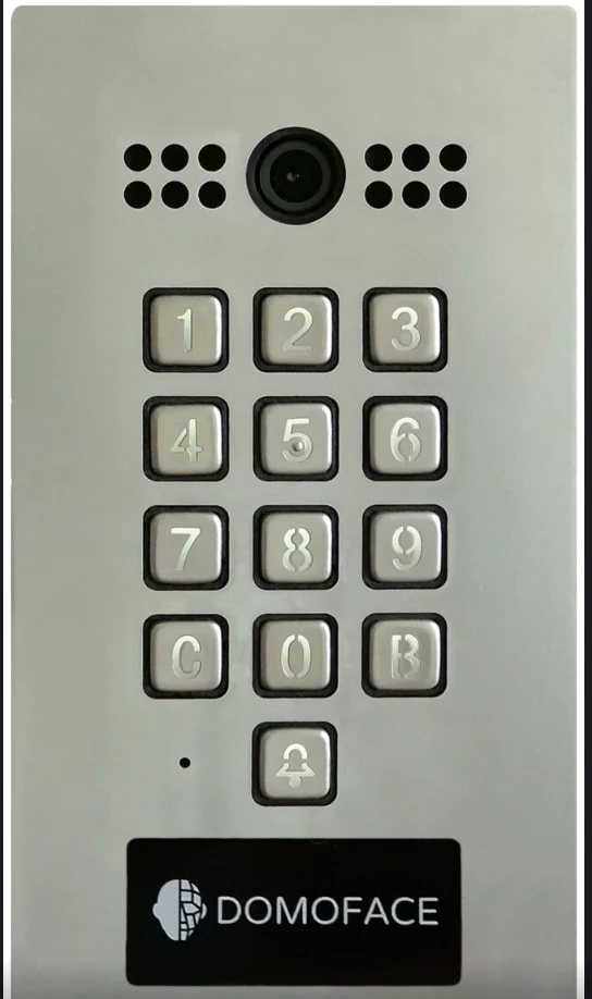 انترفون IP مع التعرف على الوجه للوصول الآمن