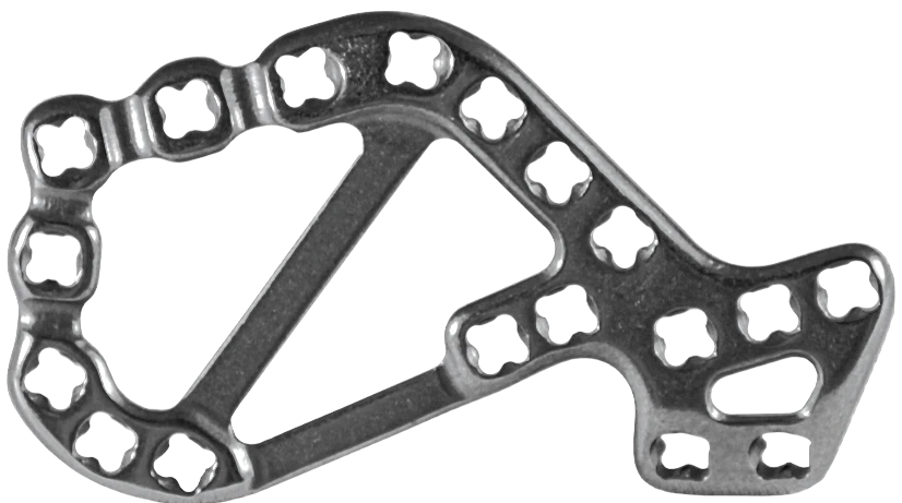 Non-Sterile Heel Plates for Osteosynthesis, Left & Right, Art. 459.571R/L
