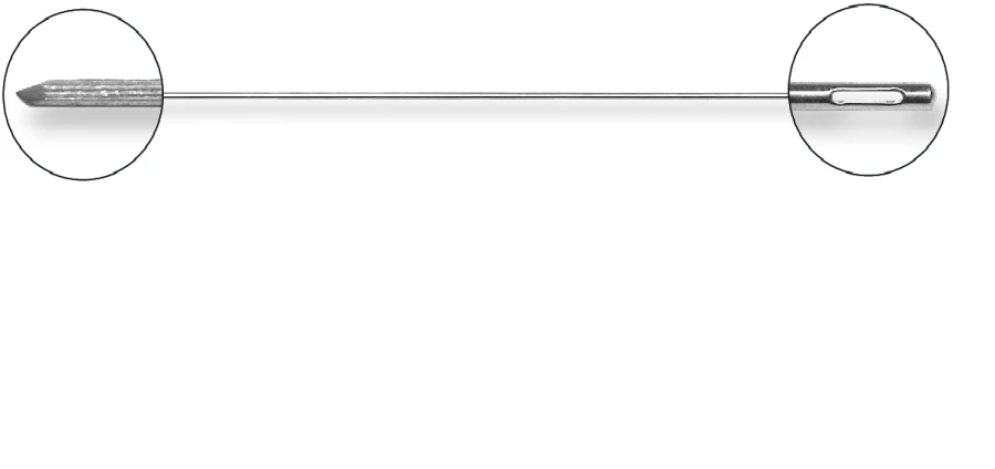 2.5x430 mm Spoke with Eyelet, Article OM.010.01.01