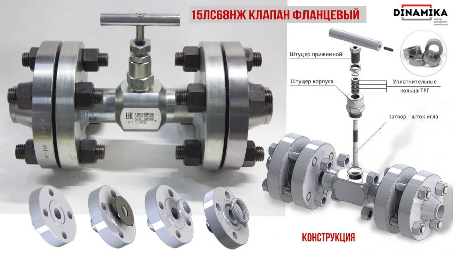 صمام إغلاق إبرة DN 6 - 50، PN 1.6 - 70.0 ميغاباسكال