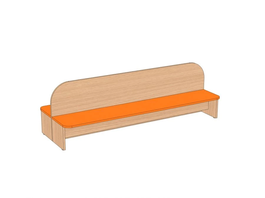 Dual-sided Children's Bench with Backrest SK-5.2
