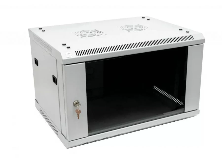 Wall-Mounted Telecommunications Cabinet 18U, 600x600x901, SNR-TWC-18-SF-R-GD