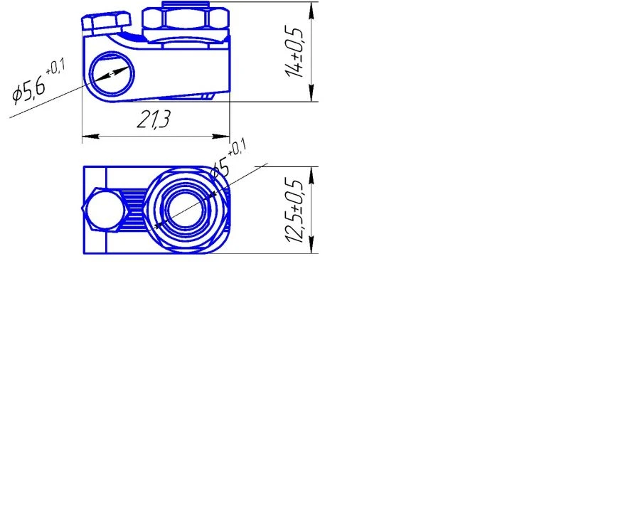 Schantz Screw Clamp for Rods Ø4-5mm