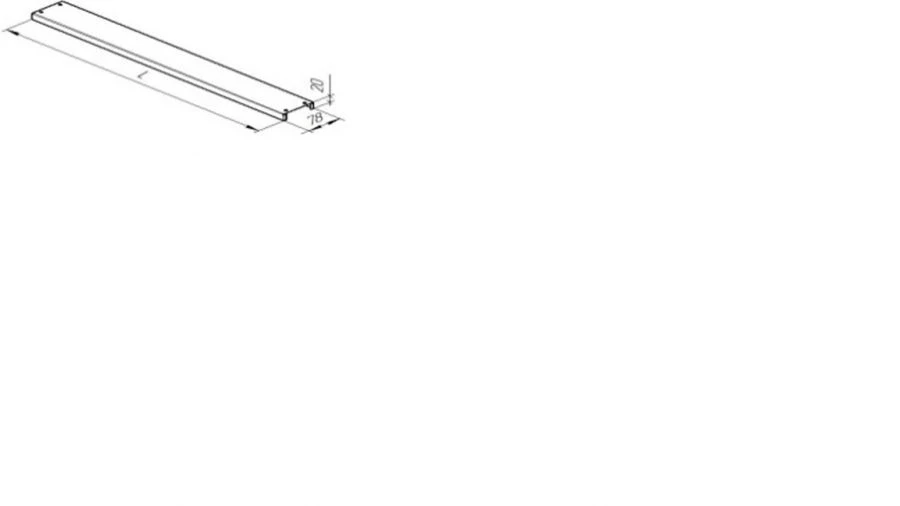 Shelf Cover 60x915 for Aesthetic Rack Design