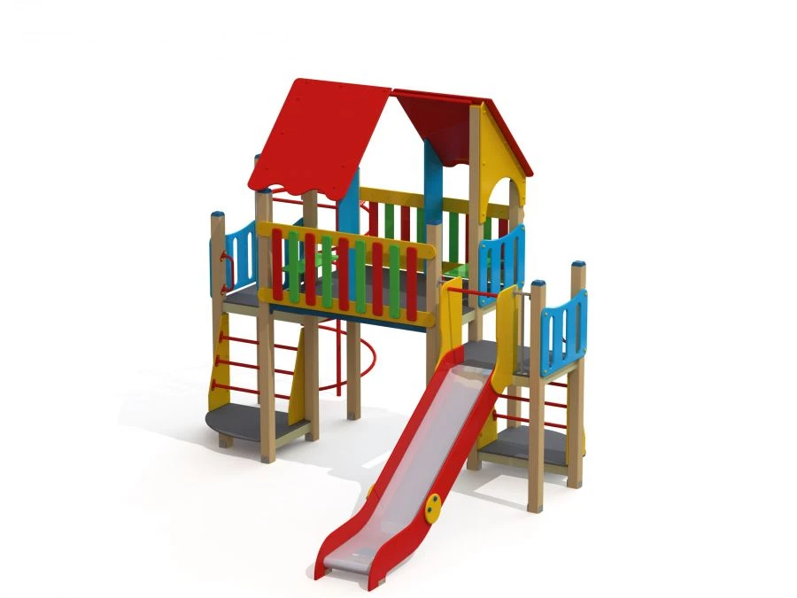 Children's Play Complex with Towers, Height 1200 mm, Model DIC 9.11