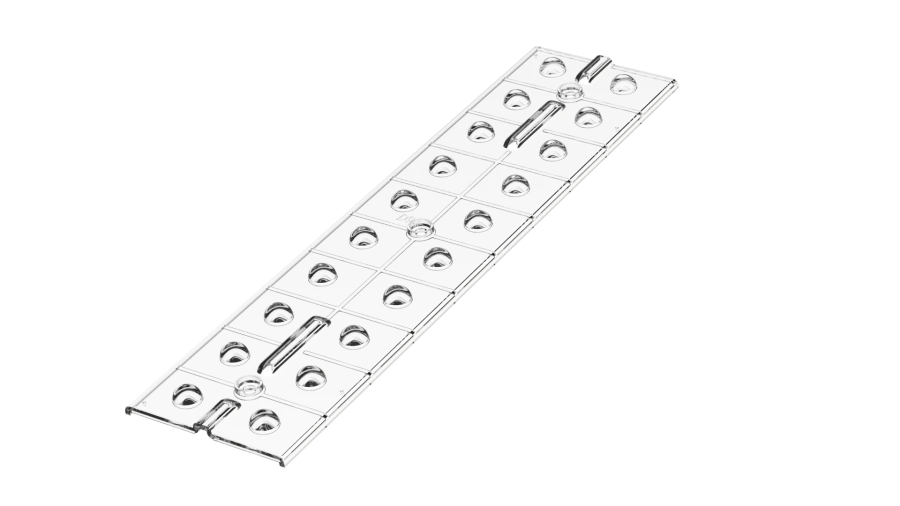 LED Light Lens 2x10 for Optimized Light Distribution
