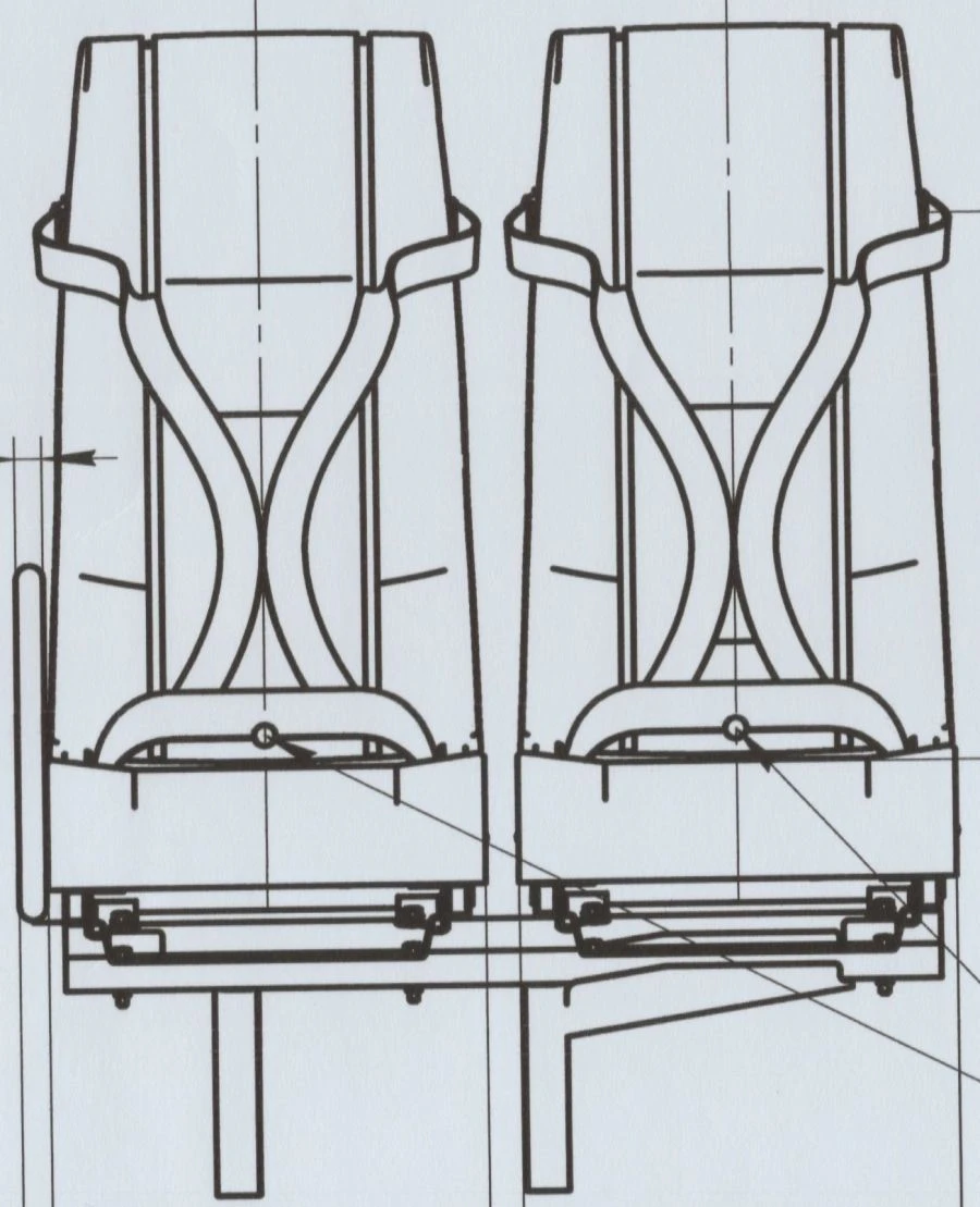 Left Two-Seater Seat A66R33-6840011