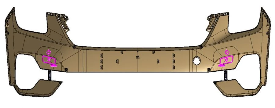 Front Upper Bumper Cover with Holes for KIA Models SP2 86511-Q5010