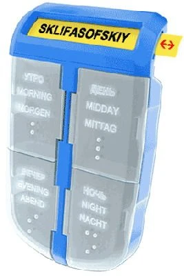 Medication Organizer "Kront" Pill Box and Storage Rack "Kront