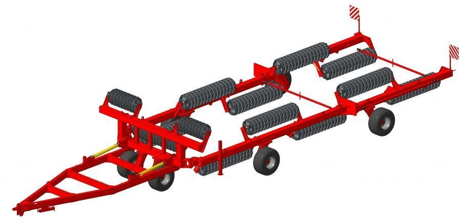 Ring-toothed roller KKZ-23-01 for soil leveling and compaction