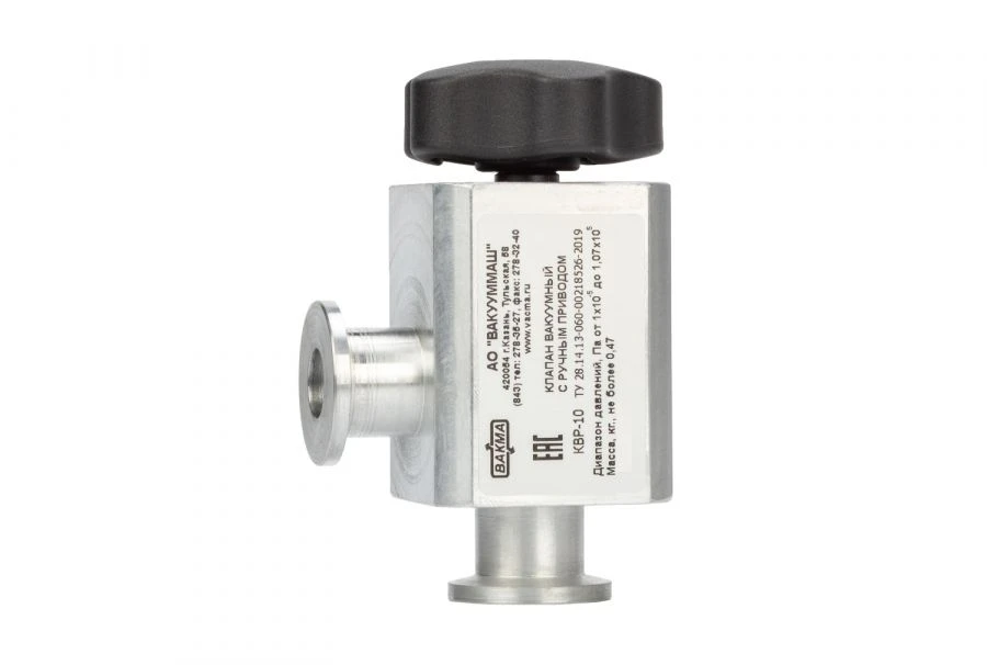 Manual Vacuum Valve KVR-10 for Vacuum Systems