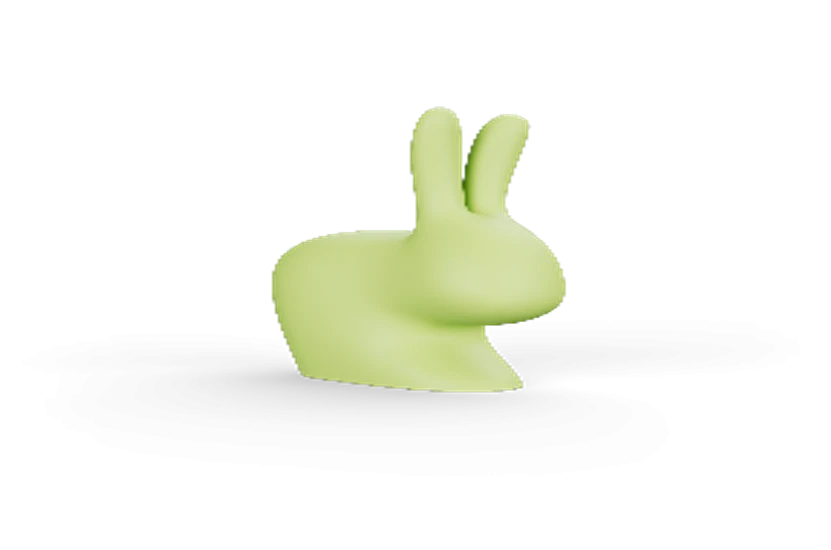 Rabbit Silhouette Chair for Kids, Model 230, No Backlight