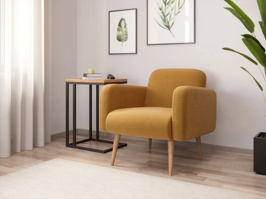 Mustard Upholstered Chair Wilber LD.306010.000