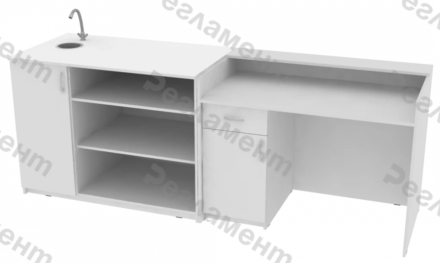 Demonstration Desk B3 900-4000x500-1200x650-1250mm