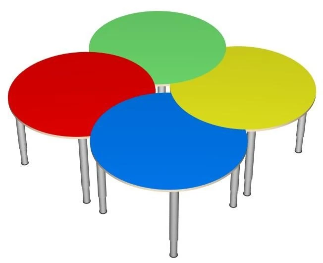 Luna Children's Table on Legs, Model 17622