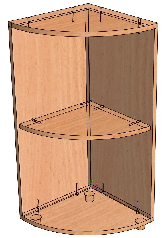 US-3 Open Shelf Rack with Adjustable Feet