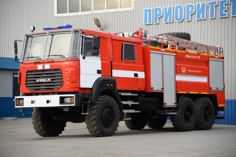 Fire Truck Tanker AC-9, Type 5883, Modification 58814J, Ural-4320-78 Chassis